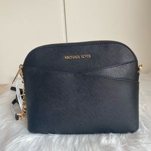 Michael Kors Jet Set Travel Medium Logo Dome Crossbody Bag